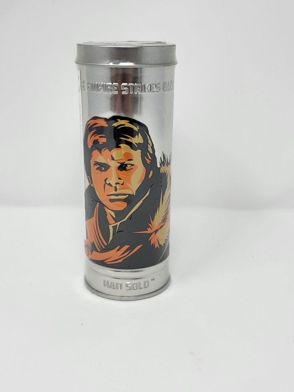 Star Wars Kids Accessory Silver Tin with Orange and Black Han Solo Art